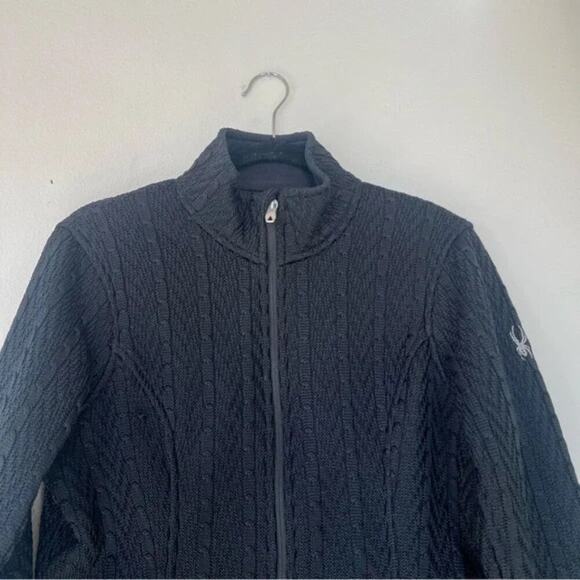 Spyder Major Cable Stryke Full Zip Jacket in Black - Picture 3 of 14